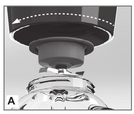 Base du bol fixée au bol