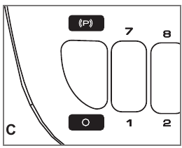Bouton PULSE sur le panneau de commande du blender