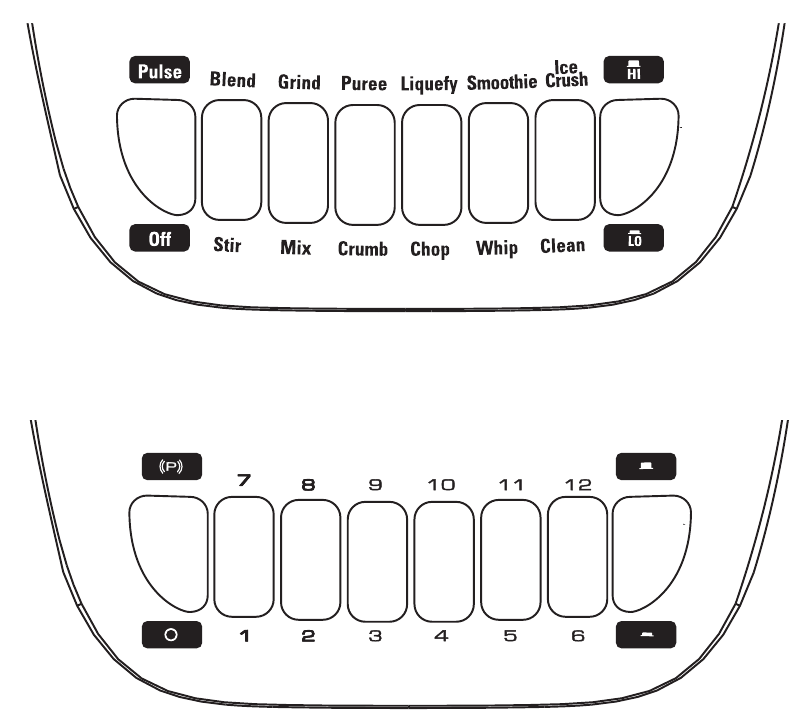 Black & Decker - FUSIONBLADE BL1120 - PANNEAU DE COMMANDE PANNEAU DE COMMANDE