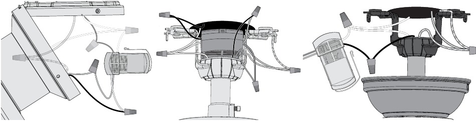 Hunter - 99372 - Przykłady połączeń odbiornika Przykłady połączeń odbiornika