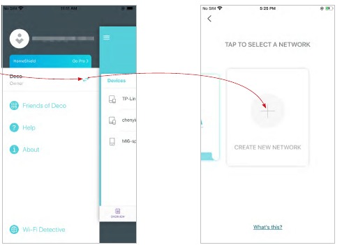 TP-Link - Deco X95 - Crearea de rețele noi - Metoda 2 - Pasul 2 Crearea de rețele noi - Metoda 2 - Pasul 2