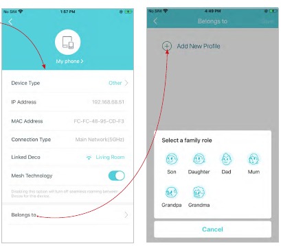 TP-Link - Deco X95 - Gestionarea dispozitivelor conectate - Pasul 3 Gestionarea dispozitivelor conectate - Pasul 3