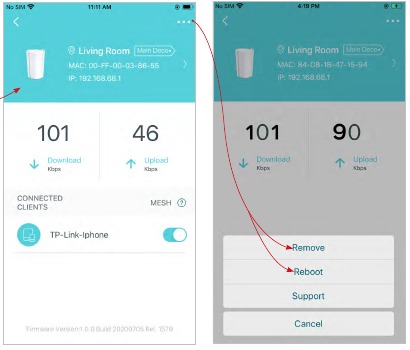 TP-Link - Deco X95 - Eliminarea/Repornirea Deco - Pasul 3 Eliminarea/Repornirea Deco - Pasul 3