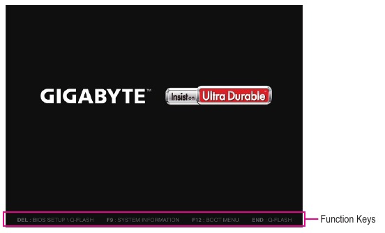 Gigabyte - B450M DS3H - Tela de inicialização Tela de inicialização