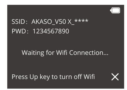 AKASO - V50 X - Ligar à aplicação AKASO GO - Passo 1 Ligar à aplicação AKASO GO - Passo 1