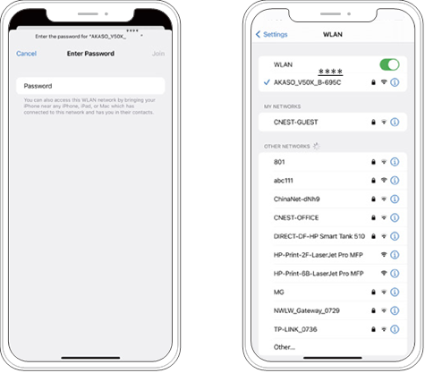 AKASO - V50 X - Ligar à aplicação AKASO GO - Passo 2 Ligar à aplicação AKASO GO - Passo 2