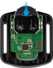 AKASO - V50 X - Substituição da bateria CR2032 do controlo remoto - Passo 5 Substituição da bateria CR2032 do controlo remoto - Passo 5