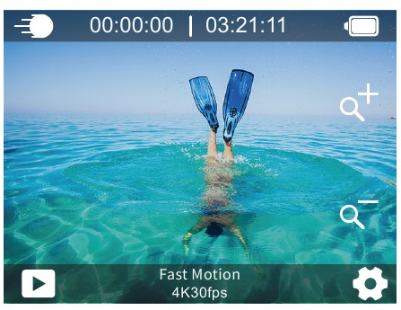 AKASO - V50 X - Modo de Movimento Rápido Modo de Movimento Rápido