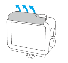 AKASO - V50 X - How to remove the camera from the waterproof case - Step 1 Como remover a câmara da caixa à prova de água - Passo 1