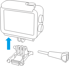 AKASO - V50 X - How to remove the waterproof case from the packing box - Step 5 Como remover a caixa à prova de água da caixa de embalagem - Passo 5