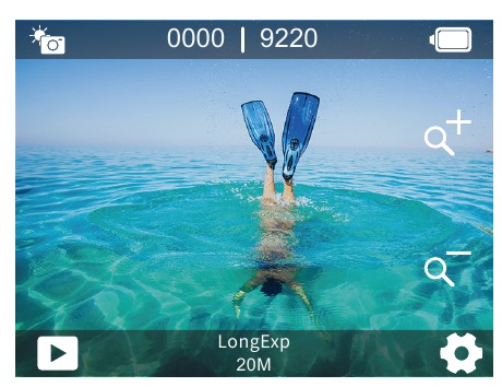 AKASO - V50 X - Modo de Longa Exposição Modo de Longa Exposição