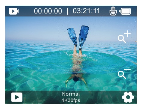 AKASO - V50 X - Modo de Vídeo Normal Modo de Vídeo Normal