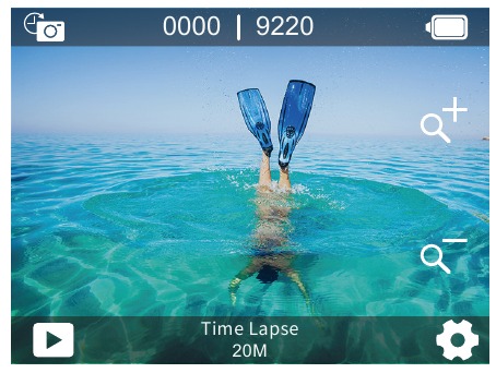AKASO - V50 X - Modo de Fotografia Time Lapse Modo de Fotografia Time Lapse