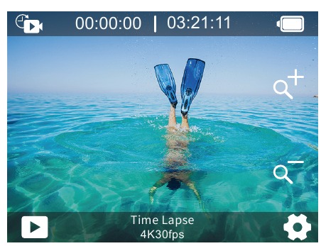 AKASO - V50 X - Modo de Vídeo Time Lapse Modo de Vídeo Time Lapse