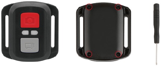 AKASO - V50 Pro SE - CR2032 patarei vahetamine puldi jaoks CR2032 patarei vahetamine puldi jaoks