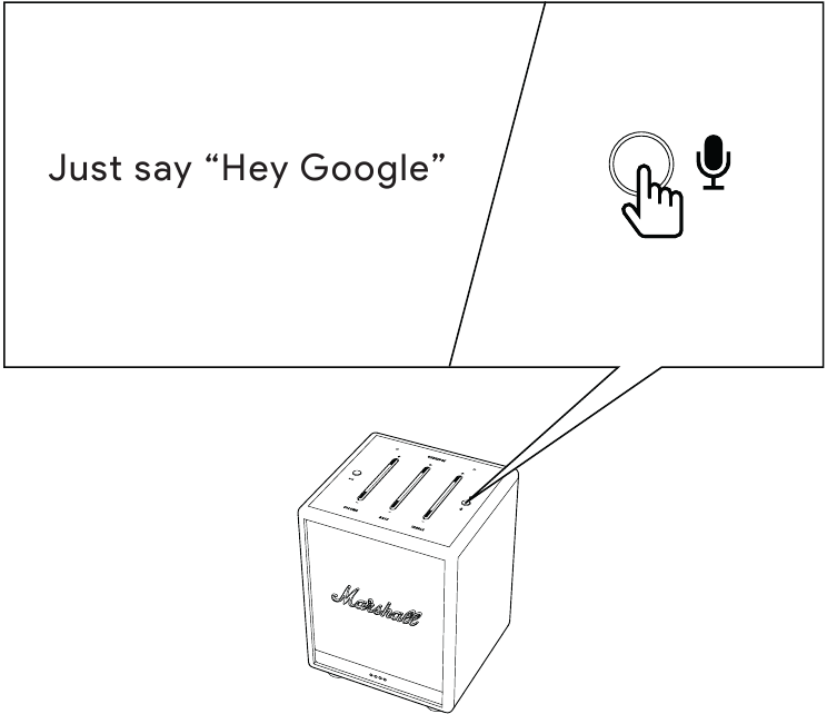 Marshall - Uxbridge Voice with the Google Assistant - USING THE GOOGLE ASSISTANT USING THE GOOGLE ASSISTANT