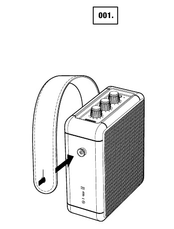 Marshall - Stockwell II - PRIČVRŠĆIVANJE REMENA ZA NOŠENJE - Korak 1 PRIČVRŠĆIVANJE REMENA ZA NOŠENJE - Korak 1