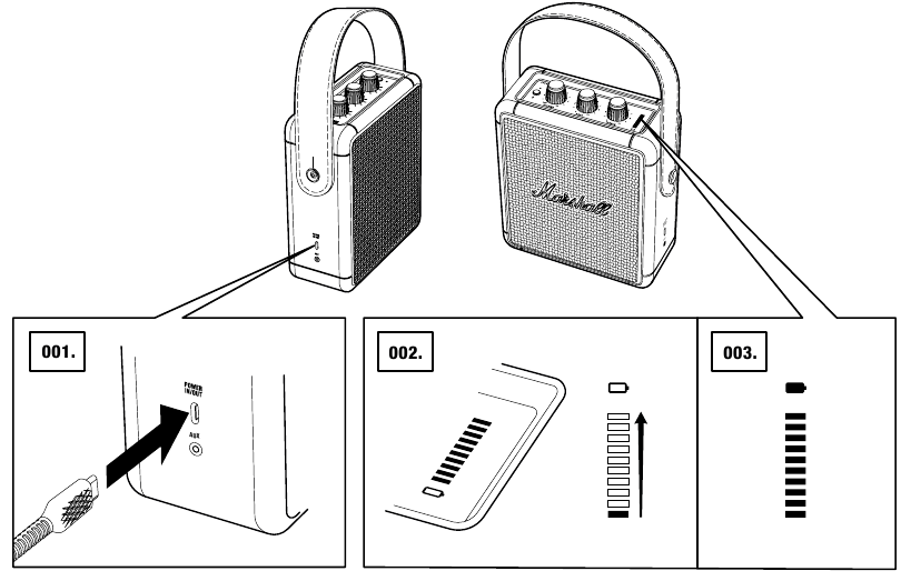 Marshall - Stockwell II - PUNJENJE UNUTARNJE BATERIJE PUNJENJE UNUTARNJE BATERIJE