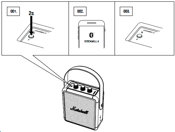 Marshall - Stockwell II - POVEZIVANJE PUTEM Bluetooth (UPARIVANJE) POVEZIVANJE PUTEM Bluetooth (UPARIVANJE)