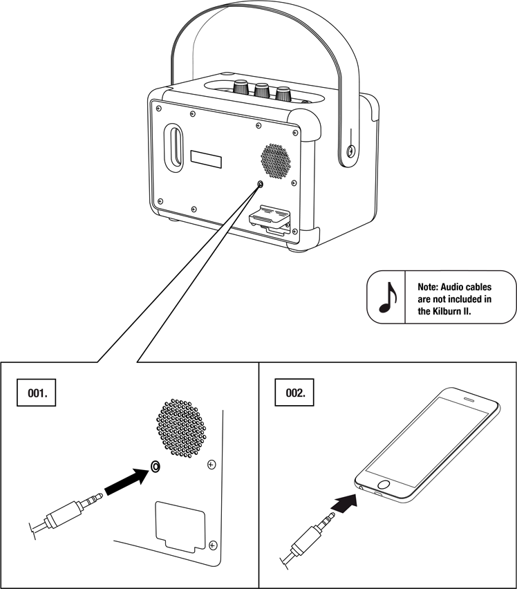 Marshall - Kilburn II - AUX KIRISH ORQALI ULANISH AUX KIRISH ORQALI ULANISH