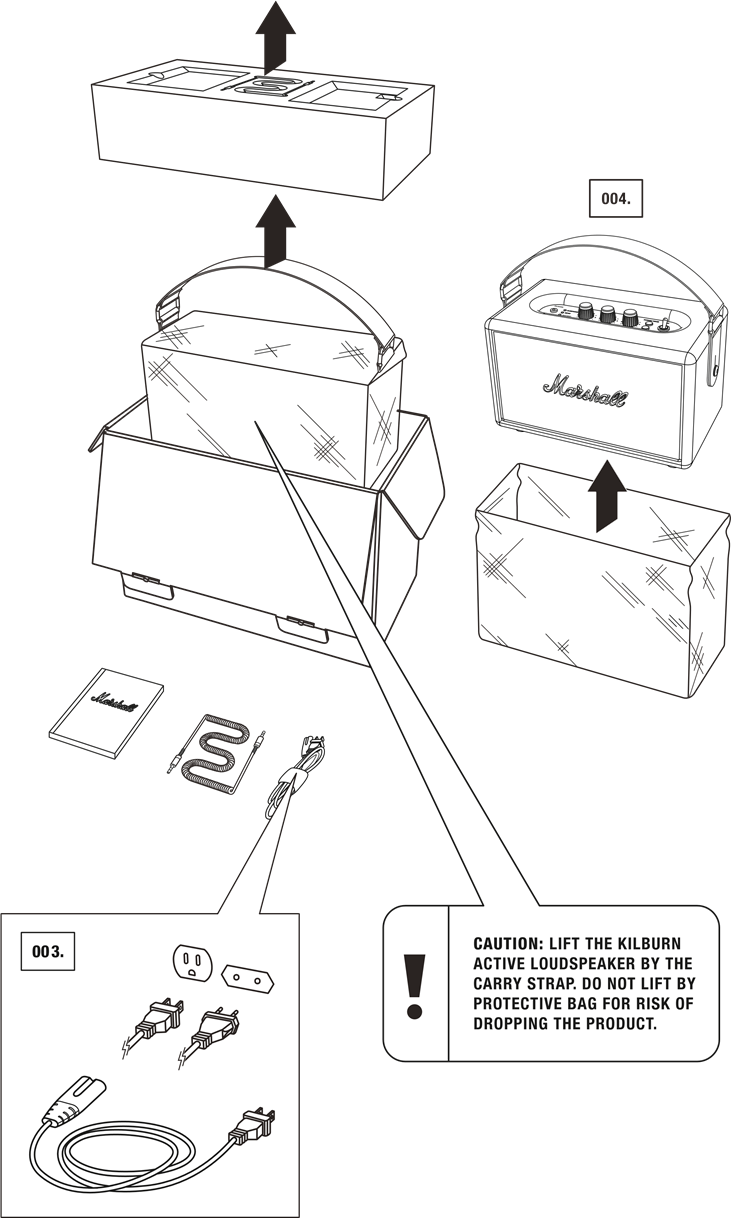 Marshall - Kilburn - ZAWARTOŚĆ PUDEŁKA - Krok 2 ZAWARTOŚĆ PUDEŁKA - Krok 2