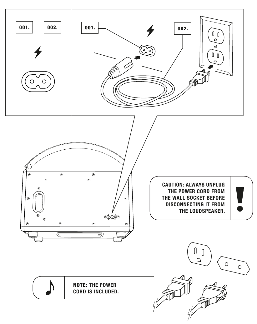 Marshall - Kilburn - PODŁĄCZANIE GŁOŚNIKA KILBURN PODŁĄCZANIE GŁOŚNIKA KILBURN