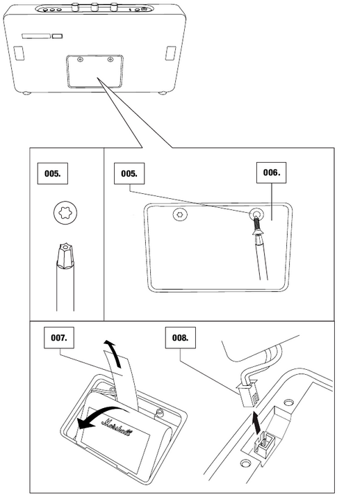 Marshall - Stockwell - Replacing the internal battery Replacing the internal battery