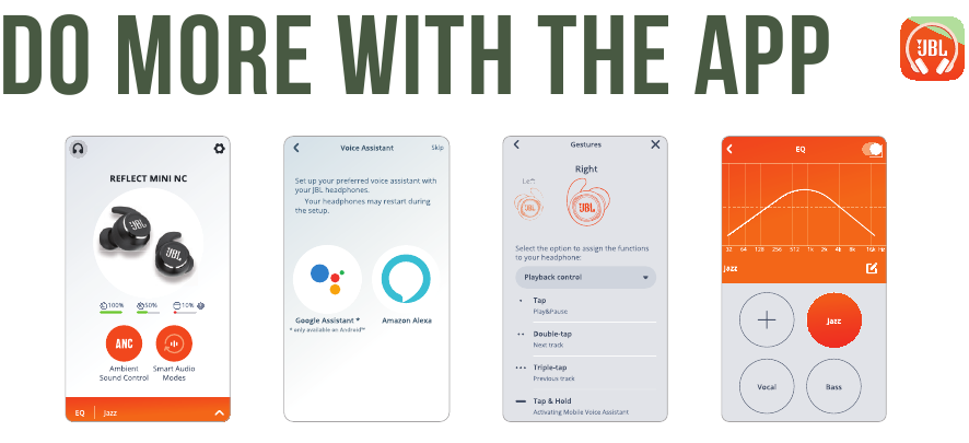 JBL - Harman Reflect Mini NC - NAREDITE VEČ Z APLIKACIJO NAREDITE VEČ Z APLIKACIJO