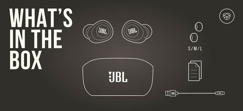 JBL - Harman Vibe 100TWS - CE SE AFLĂ ÎN CUTIE CE SE AFLĂ ÎN CUTIE