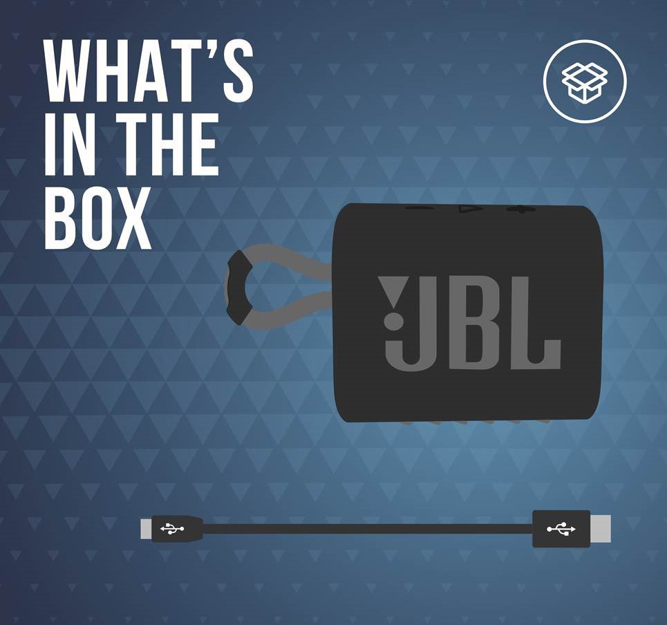 JBL - Harman GO3 - KUTU İÇERİĞİ KUTU İÇERİĞİ