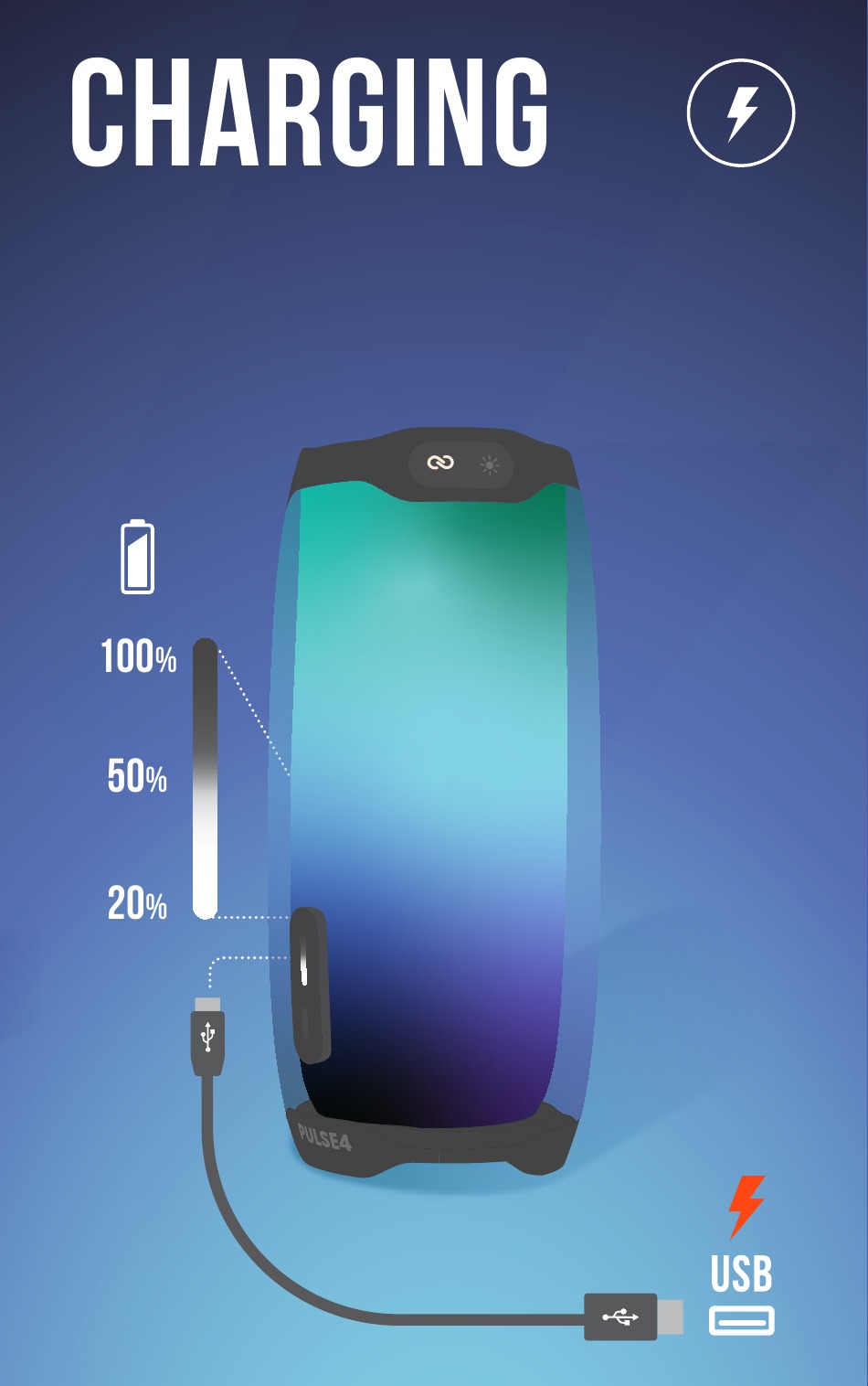 JBL - Harman Pulse 4 - Ładowanie Ładowanie