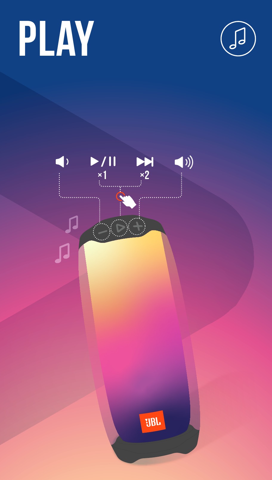 JBL - Harman Pulse 4 - Odtwarzanie Odtwarzanie