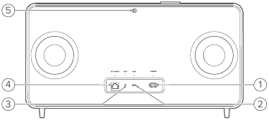 JBL - Authentics 200 - Przegląd panelu tylnego Przegląd panelu tylnego