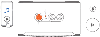 JBL - Authentics 200 - Odtwarzanie ze źródła Bluetooth Odtwarzanie ze źródła Bluetooth