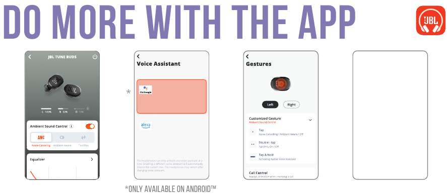 JBL - Harman Tune Buds - USANDO O APP USANDO O APP