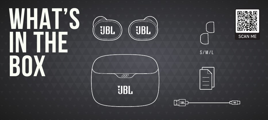 JBL - Harman Tune Buds - O QUE ESTÁ NA CAIXA O QUE EST**SIGNAacute; NA CAIXA