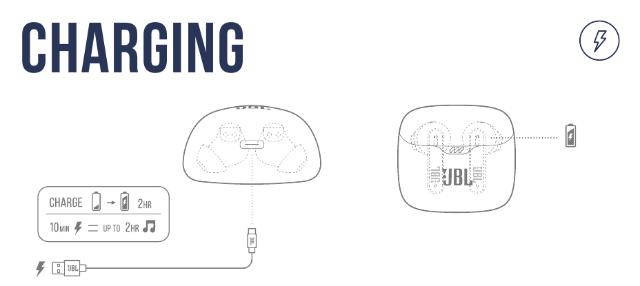 JBL - Harman Tune Flex - CARGA CARGA