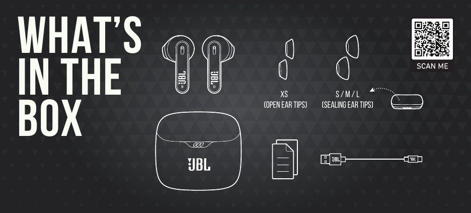 JBL - Harman Tune Flex - QUÉ HAY EN LA CAJA QU**SIGNEacute; HAY EN LA CAJA