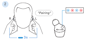 Sennheiser - CX Plus True Wireless - Kulaklıkları bir Bluetooth cihazıyla eşleştirme - Adım 1 Kulaklıkları bir Bluetooth cihazıyla eşleştirme - Adım 1