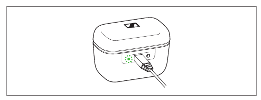 Sennheiser - CX 400BT True Wireless - LED indications of the charging case - Part 1 LED indications of the charging case - Part 1