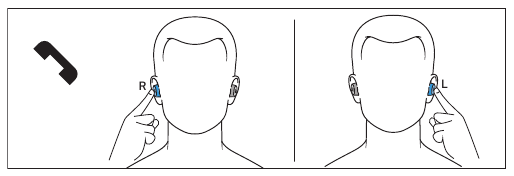 Sennheiser - CX 400BT True Wireless - Making calls using the earphones Making calls using the earphones