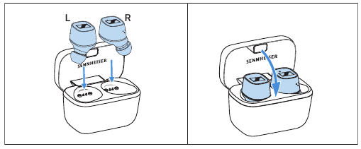 Sennheiser - CX 400BT True Wireless - Storing or transporting the earphones Storing or transporting the earphones