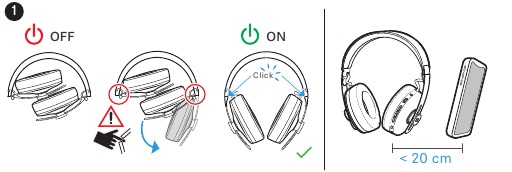 Sennheiser - MOMENTUM Wireless - Párovanie slúchadiel so zariadením Bluetooth - Krok 1 Párovanie slúchadiel so zariadením Bluetooth - Krok 1