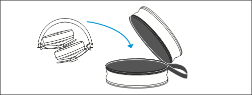 Sennheiser - MOMENTUM Wireless - Uskladnenie a preprava slúchadiel Uskladnenie a preprava slúchadiel