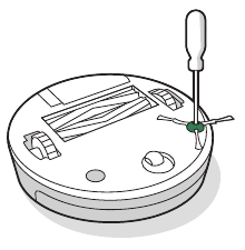 Quitar el cepillo para bordes