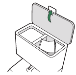 Abrir la tapa del recipiente