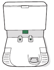 Limpiar el objetivo de acoplamiento visual y los contactos de carga