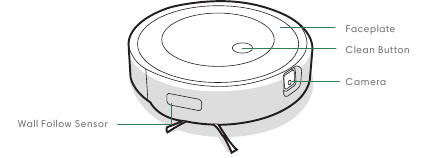 iRobot - Roomba j9+ - Descripción general del dispositivo - Vista superior Descripción general del dispositivo - Vista superior