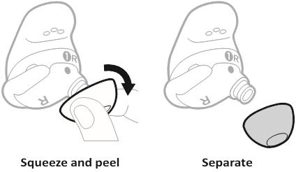 Bose - QuietComfort Ultra Earbuds - VAHETAGE KÕRVAOTSIKUID - Samm 1 VAHETAGE KÕRVAOTSIKUID - Samm 1