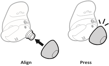 Bose - QuietComfort Ultra Earbuds - VAHETAGE KÕRVAOTSIKUID - Samm 2 VAHETAGE KÕRVAOTSIKUID - Samm 2